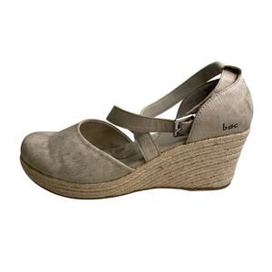 BOC Bree Wedge Espadrille Sandal Women’s Beige Gold Size 8 Resortwear Vacation